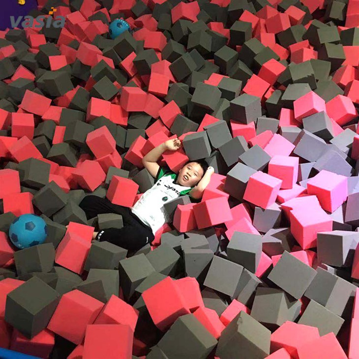 Large Trampoline Park with Basketball Zone